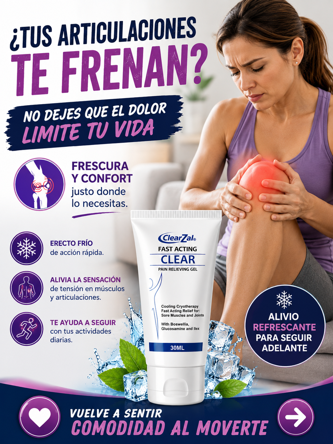 CLEAR ZAL CREMA PARA EL DOLOR A.V